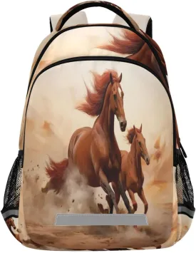 ATTX Waterproof Backpack with Chestnut Horse Design - Ergonomic Daypack for Outdoor Hiking, Travel & Sports#481