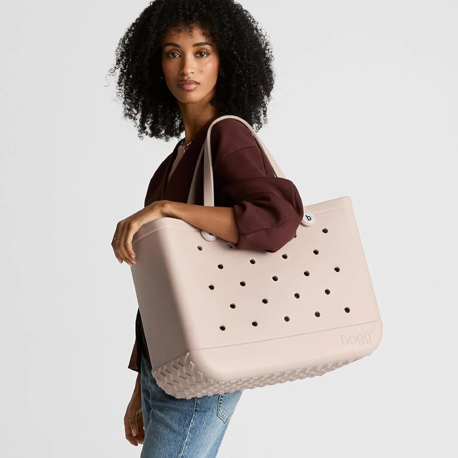 BOGG BAG - Original, Large Tote Bag - Bananarama, White Buttons