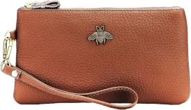 imeetu Women's Wristlet Clutch Purse Leather Cell Phone Wallet Handbag with Wrist Strap