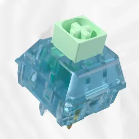 Kailh Box Summer Mechanical Keyboard Switches,5-Pin 50gf Clicky/Speed Typing/Gaming/Waterproof Switches(Summer,36Pcs)