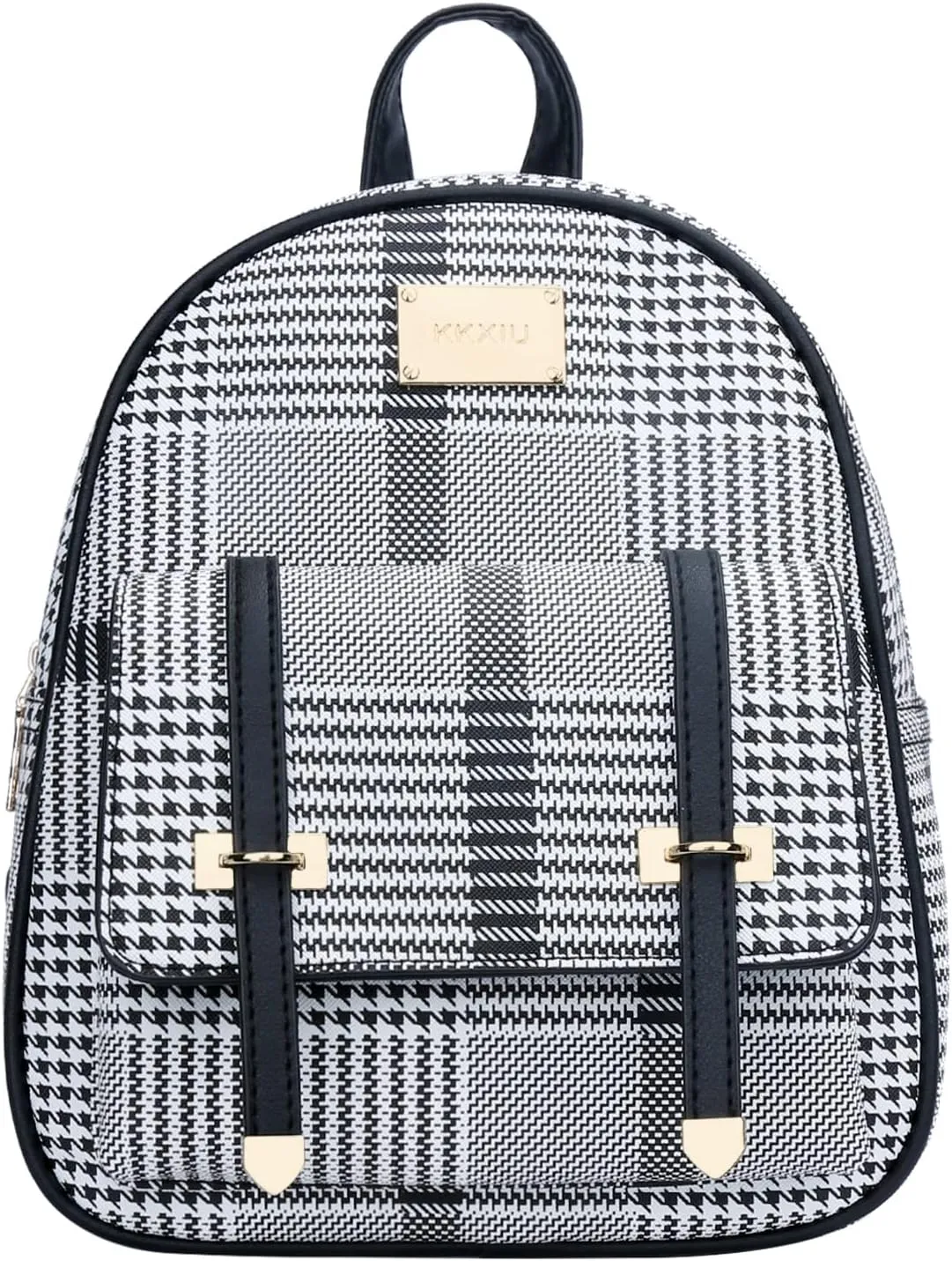 KKXIU Girls Small Backpack Purse Vegan Leather Mini Bookbag for Women Cute Teen Pompom Daypack