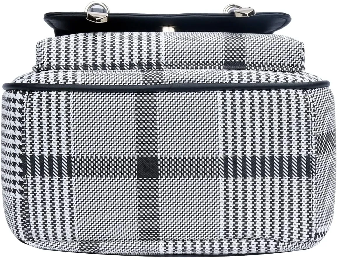 KKXIU Girls Small Backpack Purse Vegan Leather Mini Bookbag for Women Cute Teen Pompom Daypack