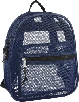 Mini Mesh Backpack for Women, Girls for School, Beach Toys, Pool, Swimming Gear; Mini Transparent Backpacks