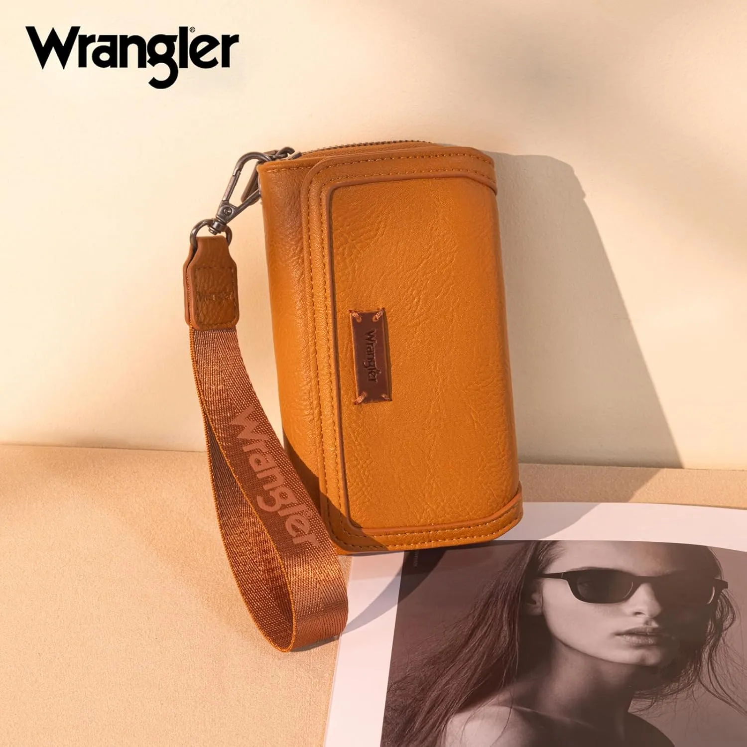 Montana West Wrangler Wallet for Women Minimalist Clutch Wristlet Purse RFID Blocking Credit Card Holder