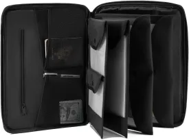 Portable Document Bag, Important Document Organizer, Storage Pouch File Folder for Important Papers, Emergency Binder, Birth Certificates, Social Security Cards, Passports, Photos (Black)