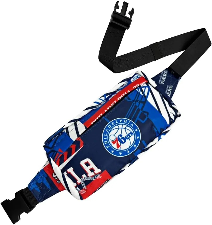 Pro Specialties Group Philadelphia 76ers Transformable 2-in-1 Mini Backpack: Convertible, Stylish, water-resistant travel belt bag.