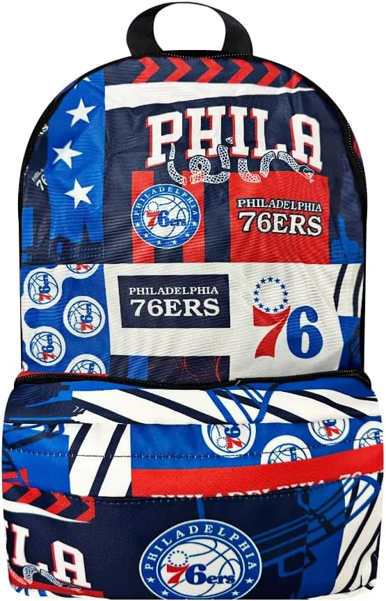 Pro Specialties Group Philadelphia 76ers Transformable 2-in-1 Mini Backpack: Convertible, Stylish, water-resistant travel belt bag.