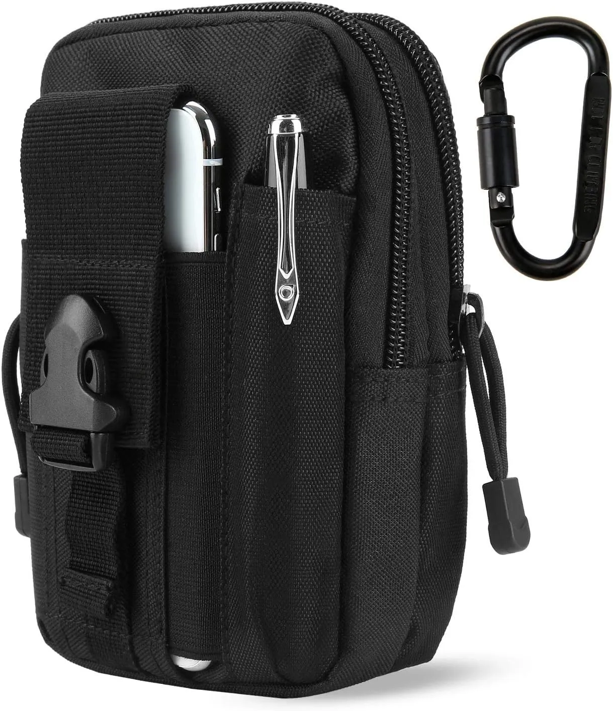 Tactical Waist Pouch EDC Molle Waist Bag Belt Phone Pouch Holster Purse Carrying Pouch for Smartphone, Tools