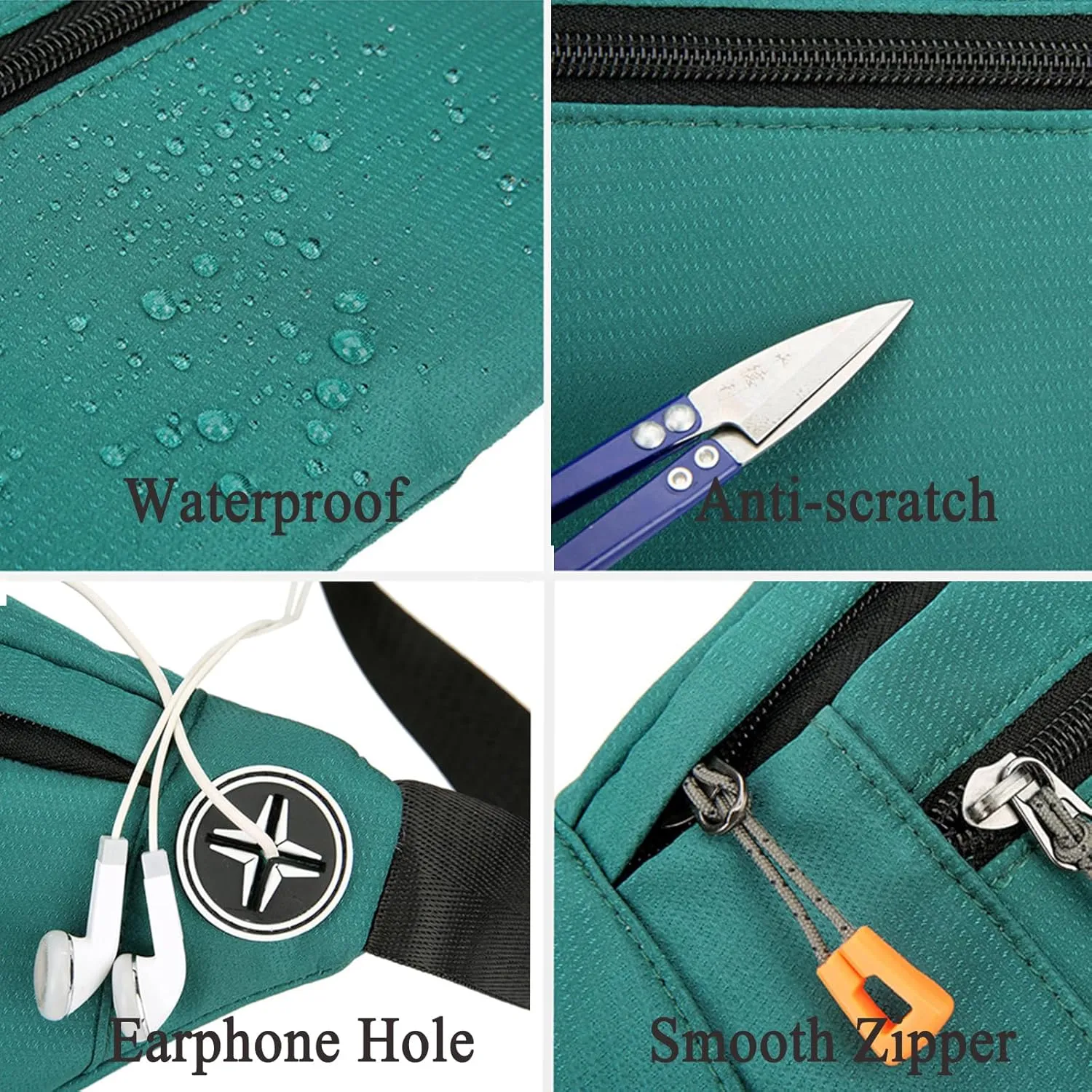 Waist Bag Small Travel Sling Bag for Man Woman Casual Waist Pack for Fishing Running HIking One Shoulder Bag (Black)
