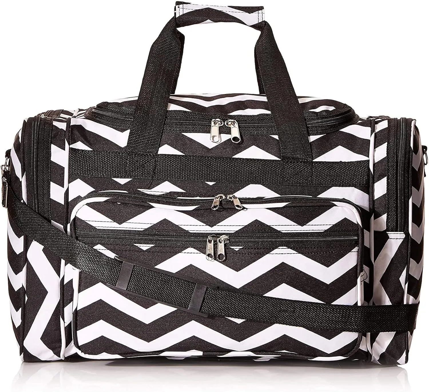 World Traveler Chevron, Black White Che, 19-Inch