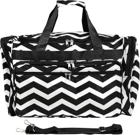 World Traveler Chevron, Black White Che, 19-Inch